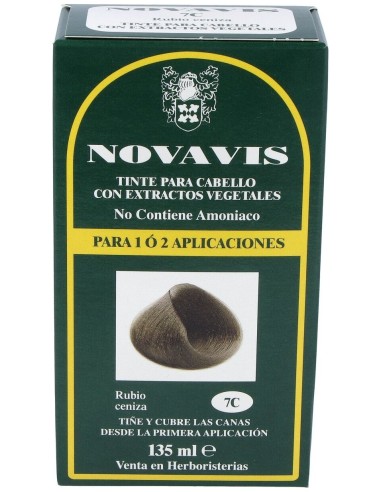 Tinte Novavis 7C Rubio Ceniza 120Ml.