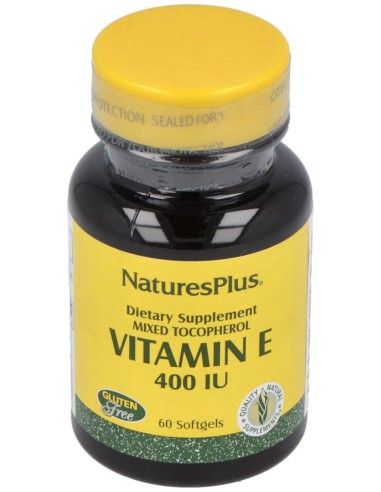 Vitamina E-400Ui (Mezcla Tocoferoles) 60 Perlas