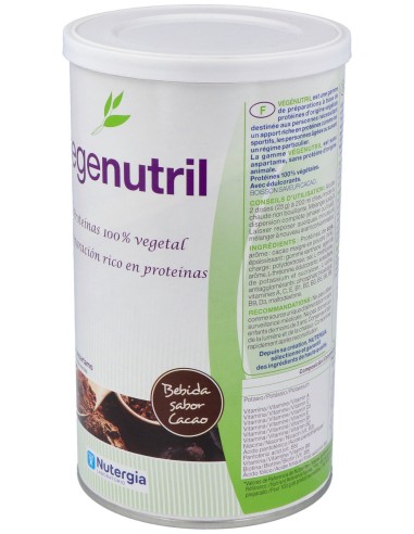 Nutergia Vegenutril Boisson Cacao Pot De 300G