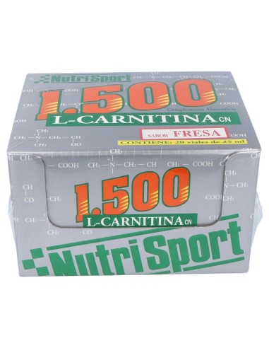 Nutrisport Lcarnitina 1500 Fresa 20 Viales