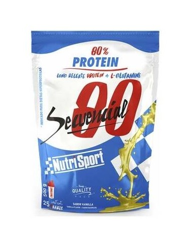 Nutrisport Secuencial 80 Protein Sabor Vainilla 500G