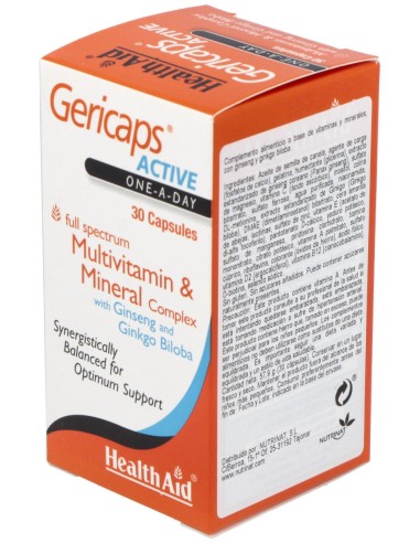 Healthaid Gericaps Active Multivitamina & Mineral 30Caps