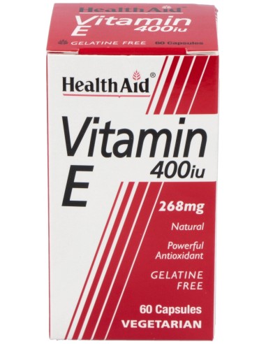 Vitamina E 400Ui Natural 60Vcap. Health Aid