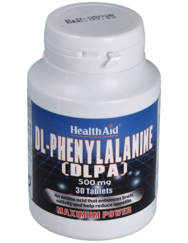 Dlpa (Dl-Fenilalanina) 500Mg. 30Comp. Health Aid