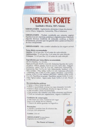 Nerven Forte 250Ml. Lusodiete