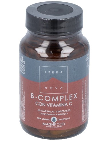 Terranova B-Complex Con Vitamina C 50 Cápsulas