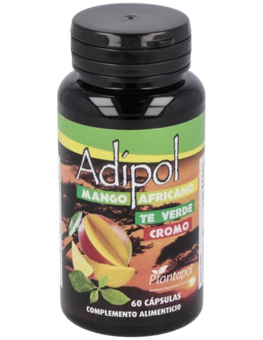 Plantapol Adipol Mango Africano, Te Verde, Cromo 60 Capsulas