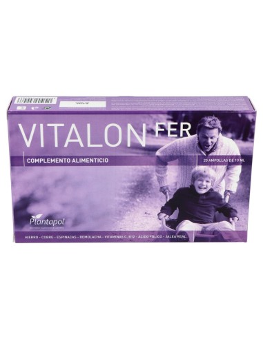 Vitalon Fer (J.Real+Hierro+Oligoelementos) 20Amp.