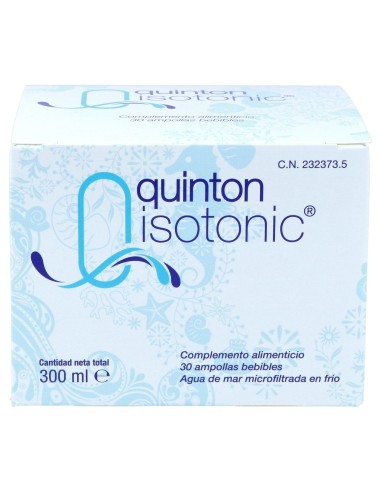 Quinton Isotonic 30 Ampollas Bebibles X 10Ml