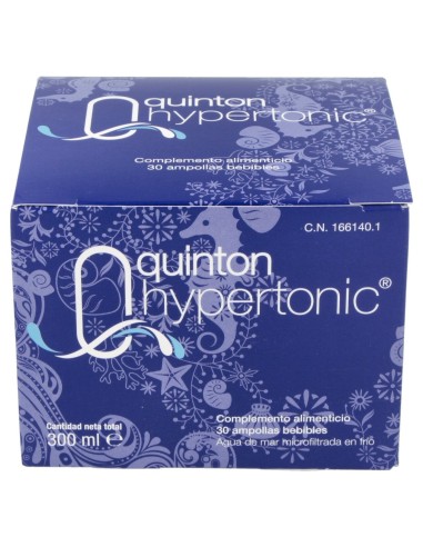 Quinton Hipertonic 30 Ampollas Bebibles