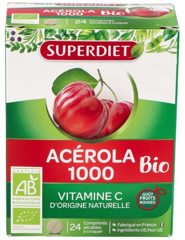 Acerola Bio 1000 24Comp.Masticables