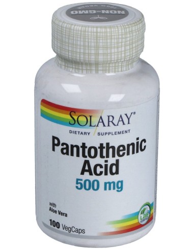 Solaray Pantothenic Acid 500Mg 100Cáps