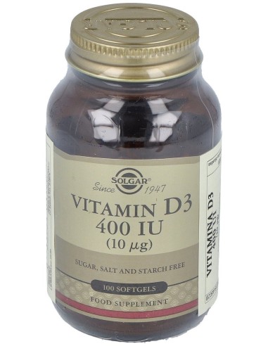 Vitamina D3 400Ui (10Mcg) 100Perlas