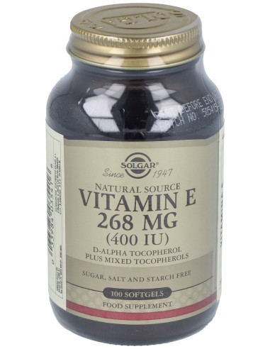 Vitamina E 400Iu (268Mg) 100Cap.Blanda