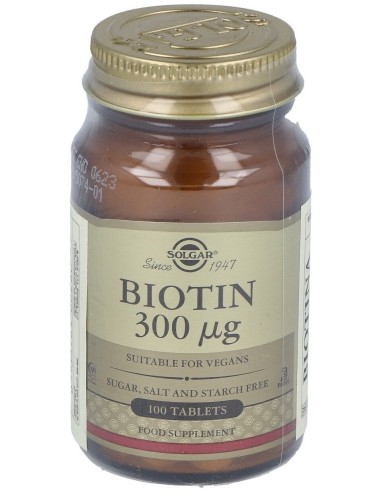 Biotina 300Mcg. 100Comp.