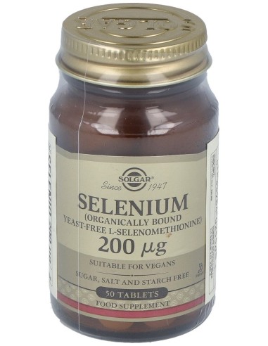 Selenio 200Mcg (Sin Levadura) 50Comp