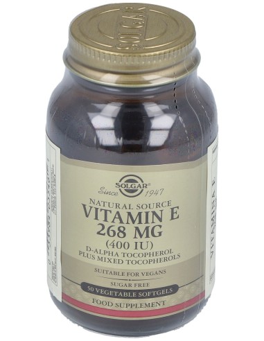 Vitamina E 400Iu (268Mg) 50Cap.Blanda Veg.