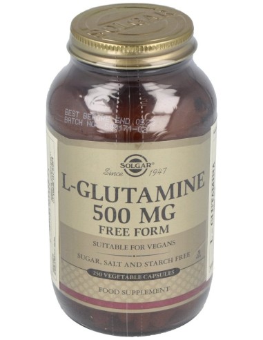 L-Glutamina 500Mg 250Vegicaps