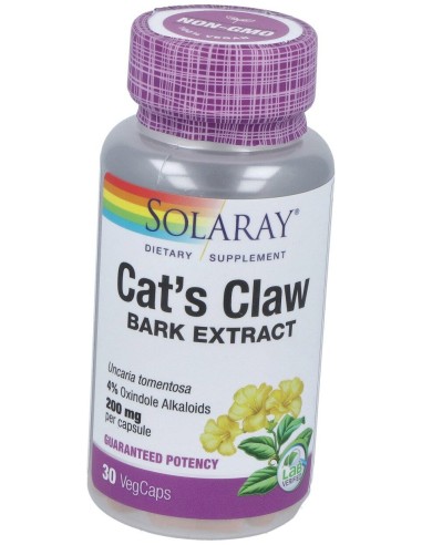 Solaray Uña Gato Cáps 200Mg