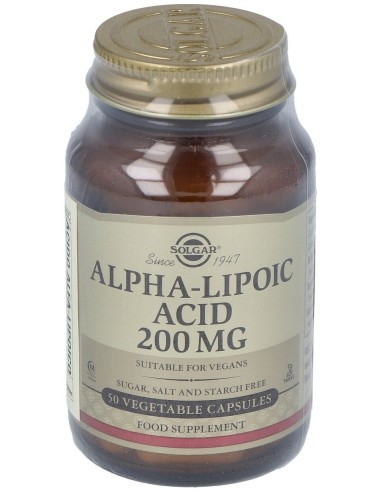 Acido Alfa Lipoico 200Mg. 50Vegicaps