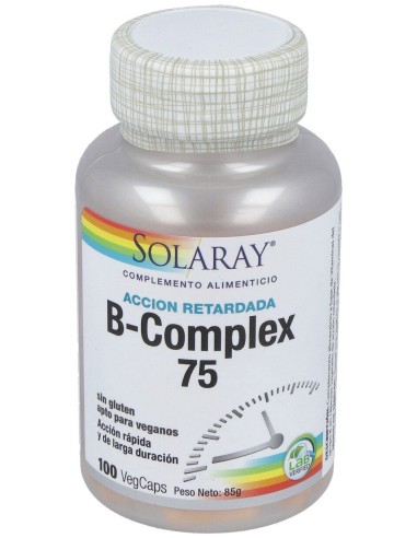 Solaray B Complex 75 Acción Retardada 100Caps