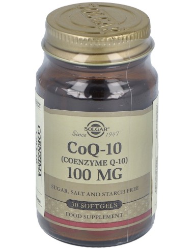 Coenzima Q10 100Mg. 30Cap.De Gelatina Blanda