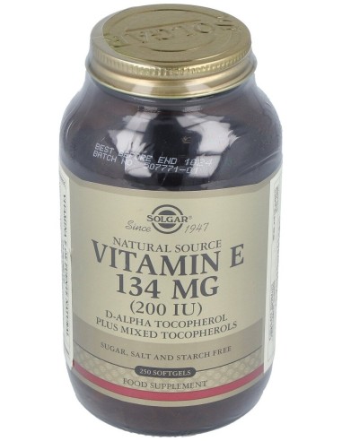 Vitamina E 200Ui (134Mg) 250Cap.Blanda