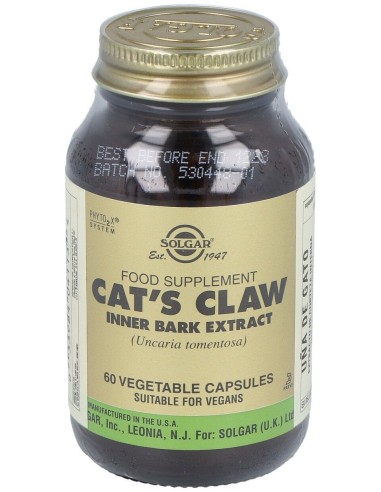 Uña De Gato-Corteza Interna-(Cats Claw) 60Veg.