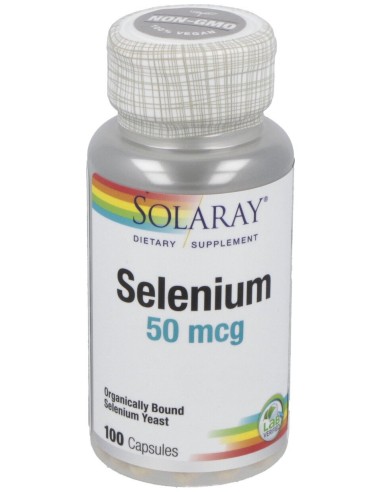 Solaray Selenium 50Mcg 100Cáps