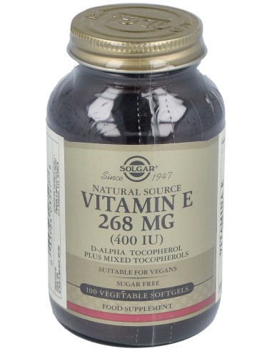 Vitamina E 400Ui (268Mg) 100Cap.Blanda Veg.