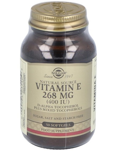 Vitamina E 400Ui (268Mg) 50Cap.Blanda