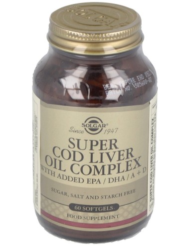 Super Cod Liver Oil Complex 60Cap.