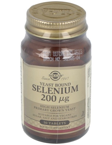 Selenio En Levadura 200Mcg.50Comp.