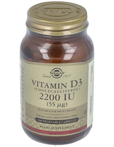Vitamina D3 2200Ui (55Mcg) 100Cap.Veg.