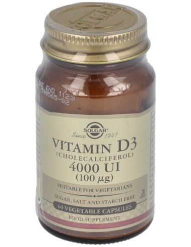Vitamina D3 4000Ui (100Mcg) 60Cap.Veg.