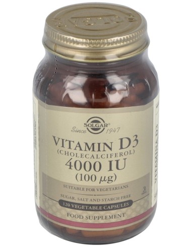 Vitamina D3 4000Ui (100Mcg) 120Cap.Veg.