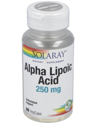 Solaray Alpha Lipoic Acid 250Mg 60Cáps