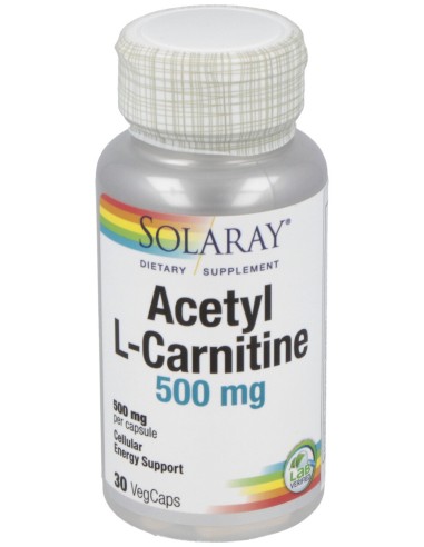 Solaray Acetyl L-Carnitine 500Mg 30Cáps
