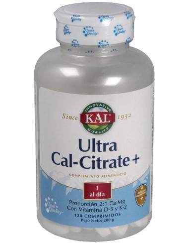 Ultra Cal Citrate + K2 120Compr.