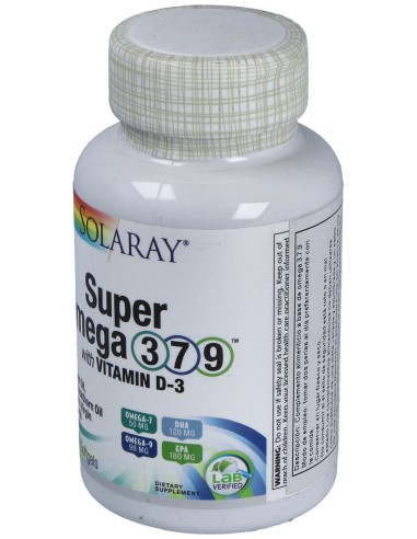 Solaray Super Omega 3-7-9 120 Perlas