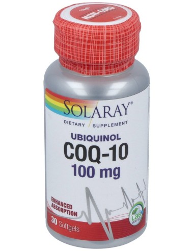 Solaray Ubiquinol Co-Q10 100Mg 30 Perlas