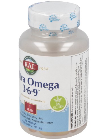 Kal Ultra Omega 3-6-9 50 Perlas