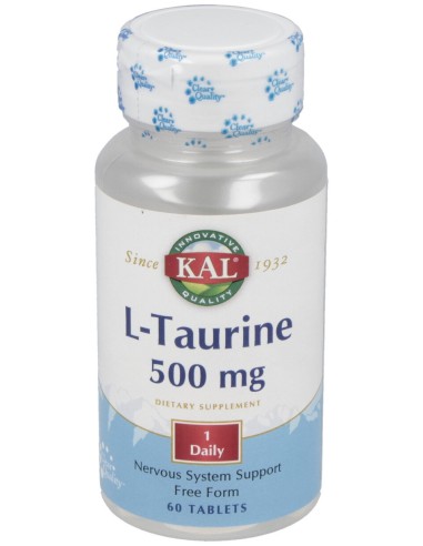 L-Taurina 500Mg. 60Cap. Kal