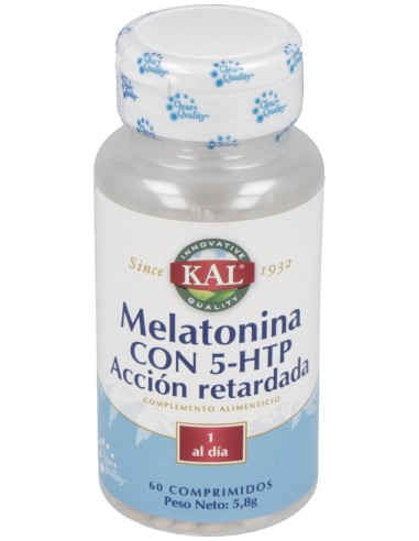 Melatonina 1,9Mg+5-Htp Accion Retard 60Comp. Kal