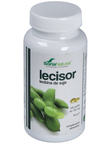 Soria Natural Lecisor - Perlas De Aceite De Lecitina De Soja 125 Perlas