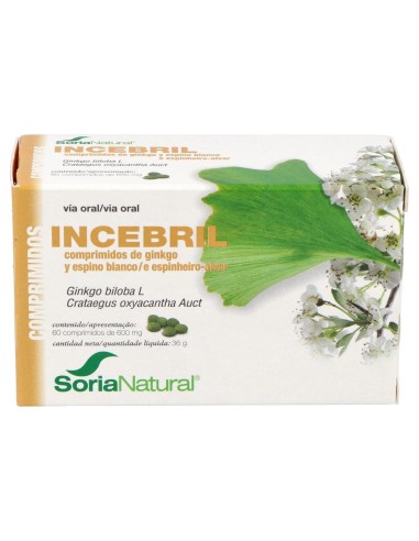 Soria Natural Incebril Ginkgo/Espino 60Comp