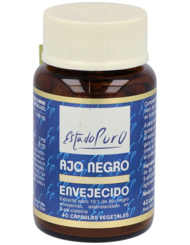 Ajo Negro Envejecido 40Cap. Estado Puro