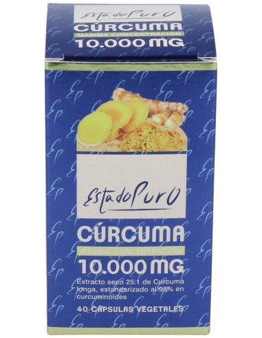 Curcuma 10.000Mg. 40Cap. Estado Puro