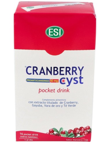 Cranberry Cyst Sobres Bebibles 16Uds