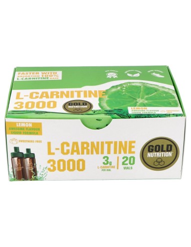 Gold Nutrition L Carnitina 3000 Mg 20 Viales
